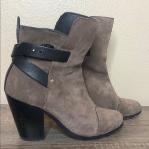 Rag & Bone ankle leather boots tan👢